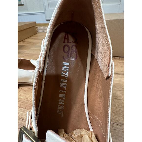 A.S. 98 Averi Shoes Milk Leather Size 8.5 US 39 EU NWOB Elegant Simple - Picture 16 of 16